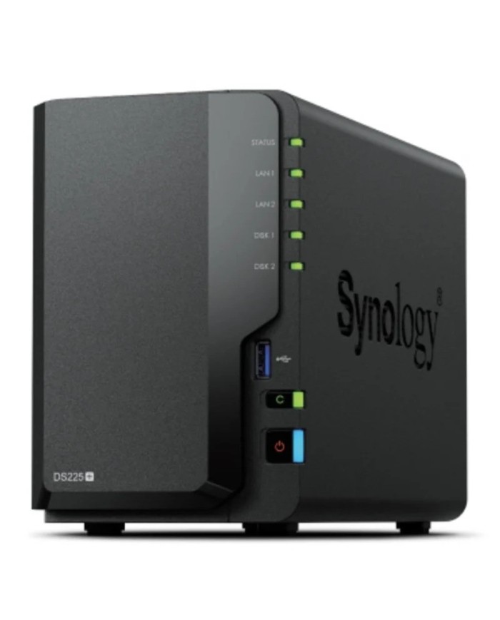 UNIDAD NAS SYNOLOGY DISKSTATION DS225+ 2 BAHIAS 3.5/2.5 2GB DDR4