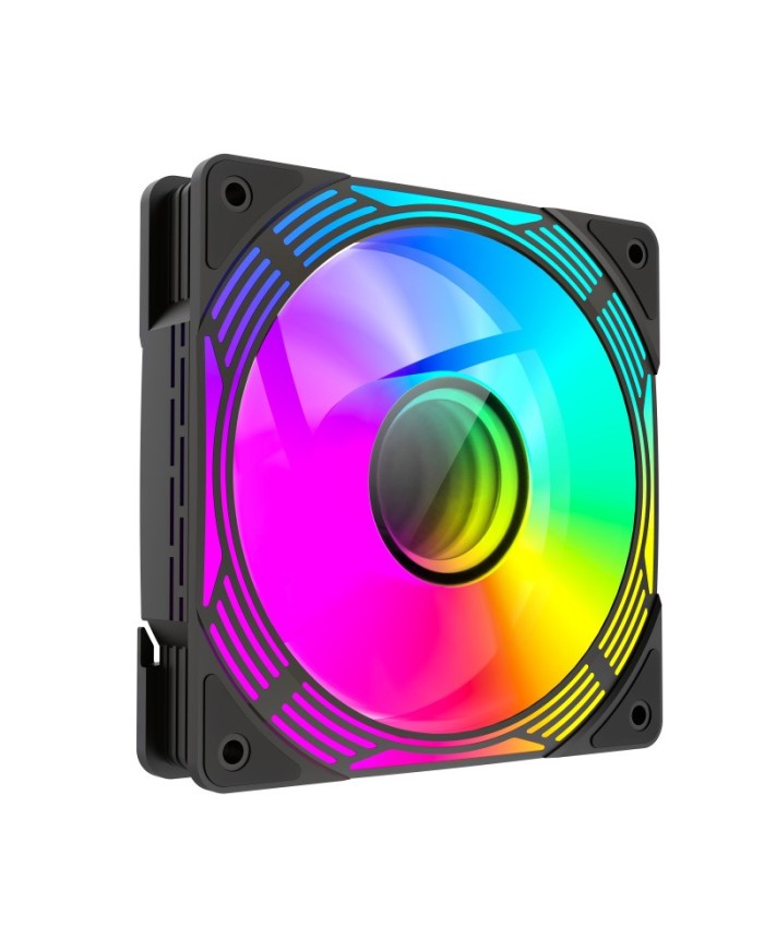 VENTILADOR GM 12CM ADICIONAL GAMING CHASIS ARGB SILENCIOSO BLACK