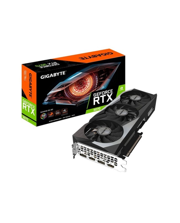TARJETA DE VIDEO NVIDIA GIGABYTE RTX 3070 8GB GAMING OC GDRR6 PCIE
