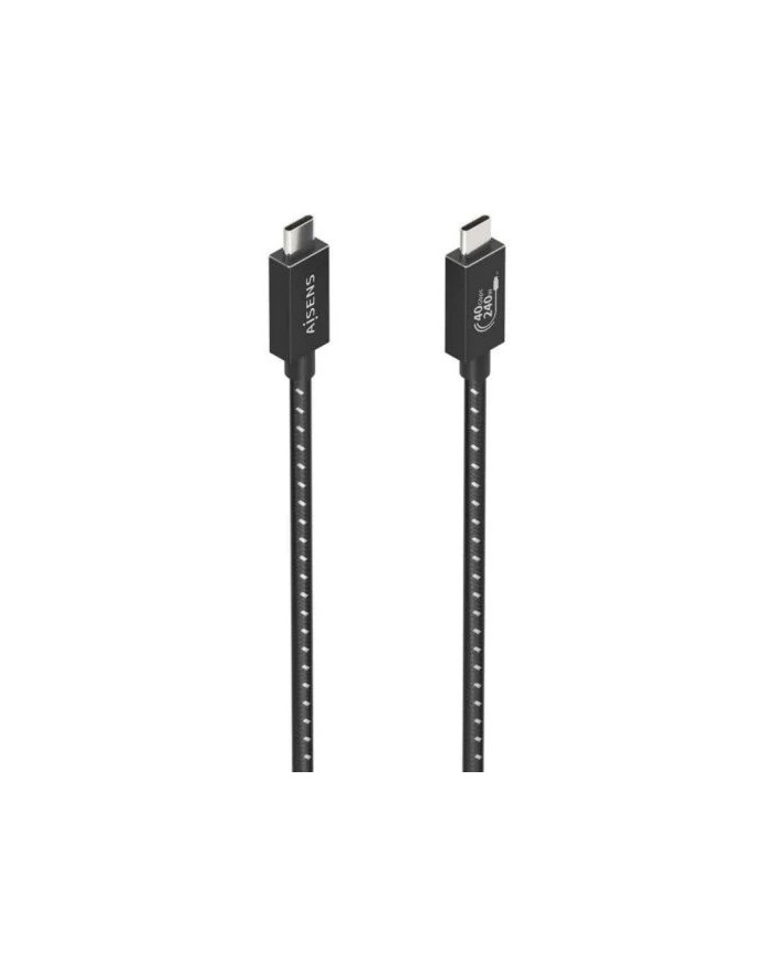CABLE USB-C 4.0 AISENS TIPO USB-C/M - USB-C/M 50CM 240W 40GBPS BLACK