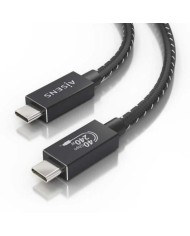 CABLE USB-C 4.0 AISENS TIPO USB-C/M - USB-C/M 50CM 240W 40GBPS BLACK