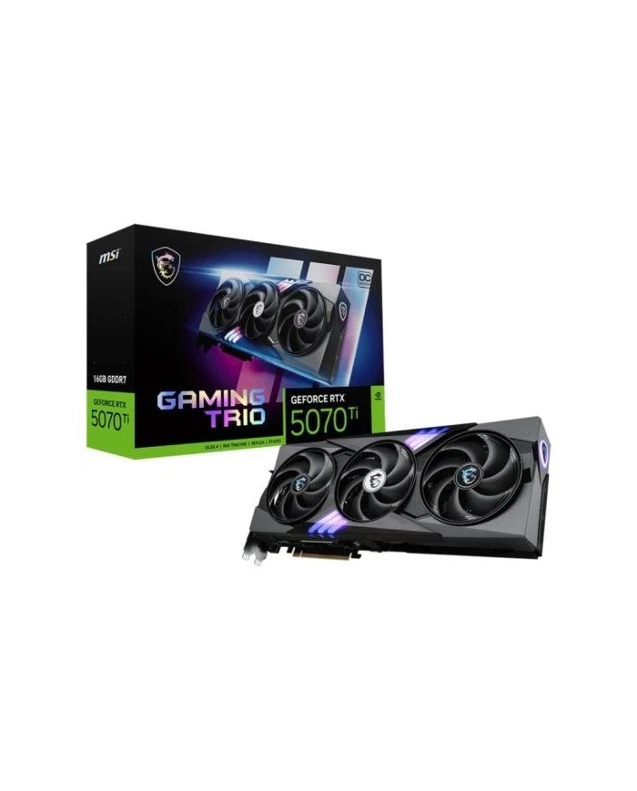 TARJETA DE VIDEO NVIDIA MSI RTX 5070 TI GAMING TRIO 16GB GDDR7 PCIE 5.0