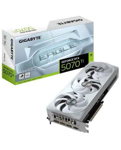 TARJETA DE VIDEO GIGABYTE RTX 5070 TI EAGLE OC 16GB GDDR7 WHITE