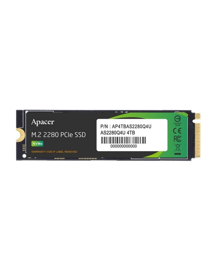 DISCO DURO SSD APACER AS2280Q4U 512GB NVME M.2 2280 PCIE 4.0 DISIPADOR