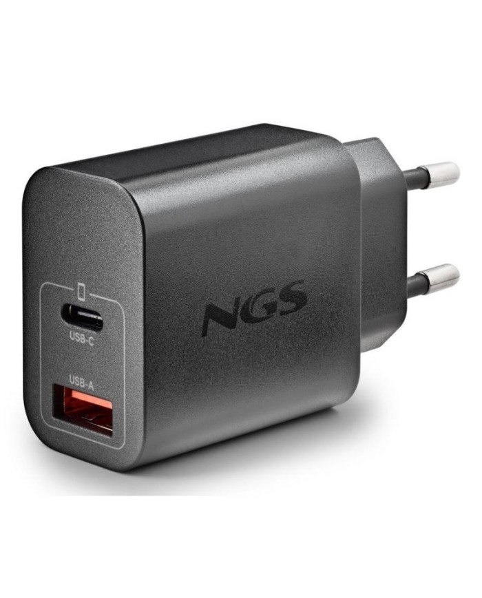 CARGADOR DE PARED NGS ERA GAN USB-C/USB-A 30W BLACK