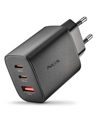 CARGADOR DE PARED NGS ERA GAN 2XUSB-C/USB-A 65W BLACK