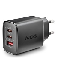 CARGADOR DE PARED NGS ERA GAN 2XUSB-C/USB-A 65W BLACK