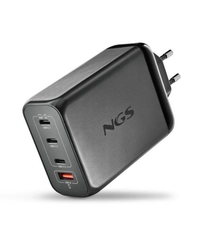 CARGADOR DE PORTATIL NGS BUD GAN 3XUSB-C/USB-A 240W BLACK