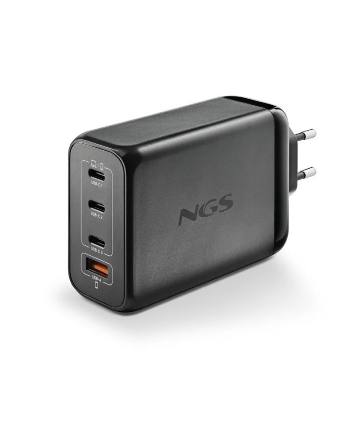 CARGADOR DE PORTATIL NGS BUD GAN 3XUSB-C/USB-A 240W BLACK