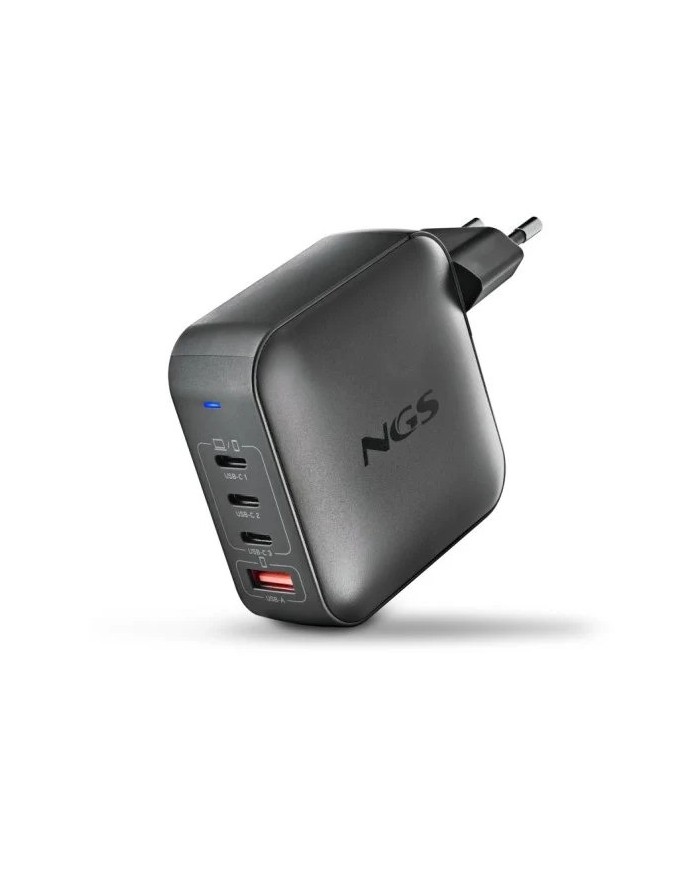 CARGADOR DE PORTATIL NGS BUD GAN 3XUSB-C/USB-A 165W BLACK