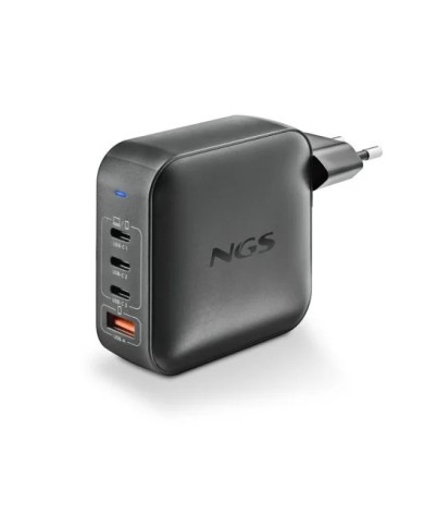 CARGADOR DE PORTATIL NGS BUD GAN 3XUSB-C/USB-A 165W BLACK