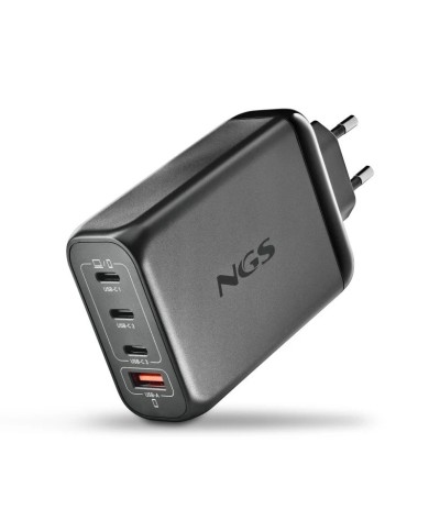 CARGADOR DE PORTATIL NGS BUD GAN 3XUSB-C/USB-A 140W BLACK