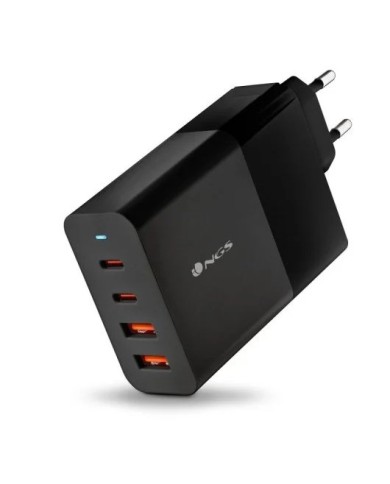 CARGADOR DE PORTATIL NGS BUD GAN 2XUSB-C/X2USB-A 100W BLACK