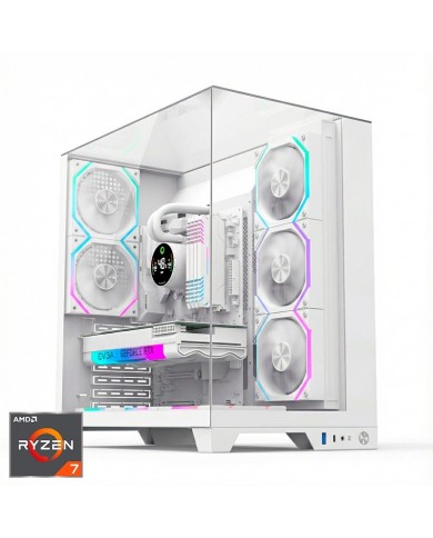 ORDENADOR GAMING INFINITY PRO WHITE RGB R7 9800X3D/32GB DDR5/SSD1TB NVME/WIFI/R.LIQ/800W