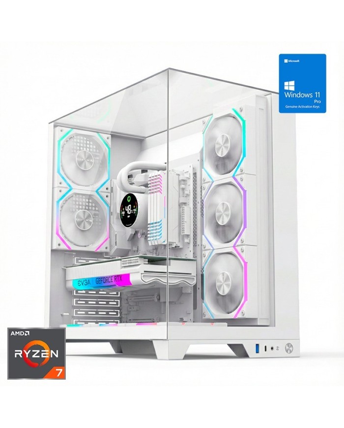 ORDENADOR GAMING INFINITY PRO WHITE RGB R7 9800X3D/32GB DDR5/SSD1TB NVME/WIFI/R.LIQ/800W/W11PRO