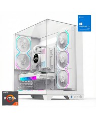 ORDENADOR GAMING INFINITY PRO WHITE RGB R7 9800X3D/32GB DDR5/SSD1TB NVME/WIFI/R.LIQ/800W/W11PRO