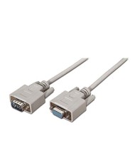CABLE SERIE NANOCABLE RS232 DB9/M - DB9/H 3M WHITE