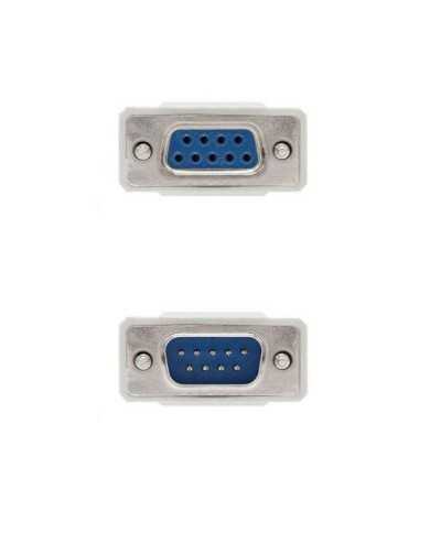 CABLE SERIE NANOCABLE RS232 DB9/M - DB9/H 3M WHITE