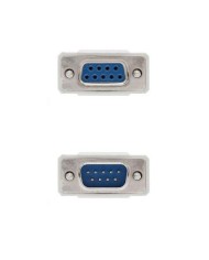 CABLE SERIE NANOCABLE RS232 DB9/M - DB9/H 3M WHITE