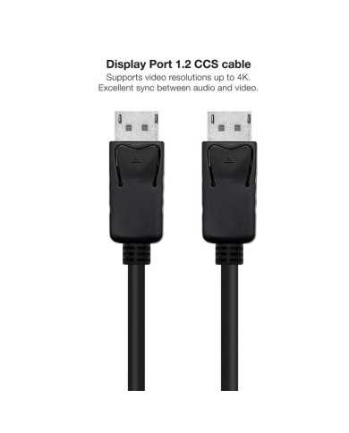 CABLE DISPLAYPORT M/M NANOCABLE 1.2 CCS 4K 1M