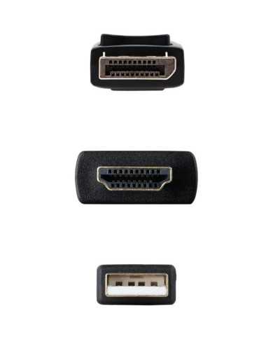 CABLE CONVERSOR NANOCABLE HDMI A DISPLAYPORT 1.8M BLACK