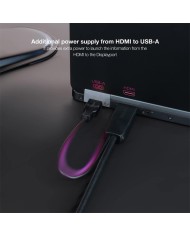 CABLE CONVERSOR NANOCABLE HDMI A DISPLAYPORT 1.8M BLACK