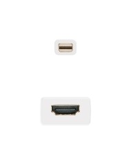 ADAPTADOR NANOCABLE MINI DP A HDMI MINI DP/M-HDMI/H WHITE 15CM