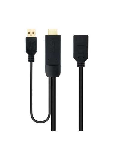 CABLE CONVERSOR NANOCABLE HDMI A DISPLAYPORT 20CM BLACK