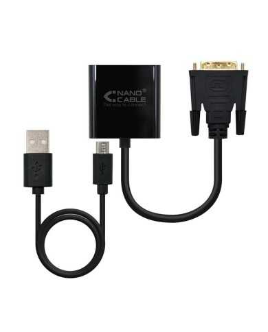 CABLE CONVERSOR DVI A M-SVGA 10CM BLACK