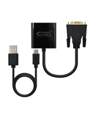 CABLE CONVERSOR DVI A M-SVGA 10CM BLACK