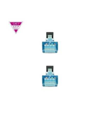 CABLE DE RED CAT.7 S/FTP 0.5M NANOCABLE BLACK