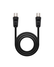CABLE ANTENA TV 75 OHM M-H 1.8 M NANOCABLE BLACK