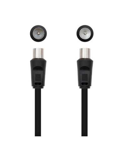 CABLE ANTENA TV 75 OHM M-H 1.8 M NANOCABLE BLACK
