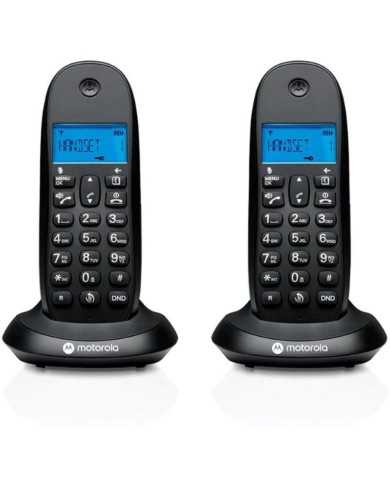 TELEFONO MOTOROLA C1002 CB+ DECT WIRELESS BLACK ( 2UD )