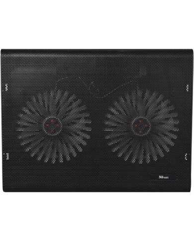 SOPORTE + VENTILADOR NOTEBOOK TRUST HASTA 17.4 BLACK