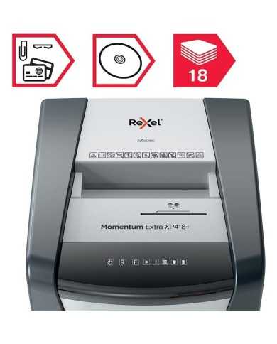 DESTRUCTORA REXEL MOMENTUM EXTRA XP418+ CORTE PARTICULAS