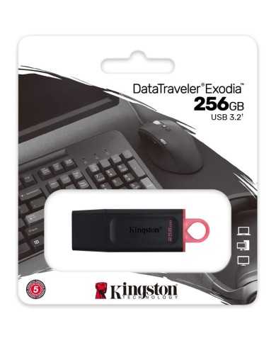 PEN DRIVE 256GB KINGSTON USB 3.2 BLACK