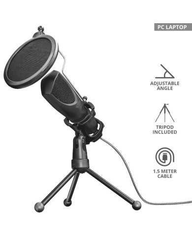 MICROFONO TRUST GXT 232 MANTIS STREAMING USB