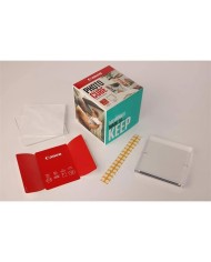 PAPEL FOTOGRAFICO CANON PP-201 5X5 40HOJAS + MARCO FOTOS 13X13CM + CUBE BL