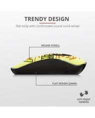 RATON TRUST SKETCH SILENT CLICK WIRELESS YELLOW