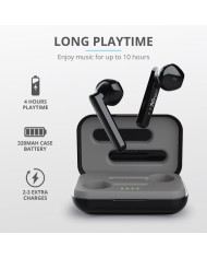 AURICULARES TRUST PRIMO TOUCH EARPHONES BLUETOOTH WIRELESS BLACK