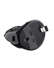 RATON TRUST VOXX ERGONOMICO WIRELESS 9 BOTONES BLACK