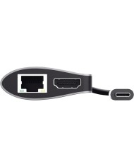 HUB TRUST DALYX USB-C 7 EN 1 HDMI USB-C USB MICRO SD RJ45 SILVER