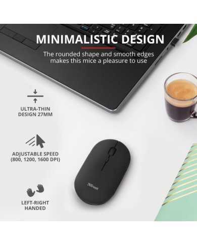 RATON TRUST PUCK RECARGABLE WIRELESS BLUETOOH BLACK RATON TRUST PUCK RECARGABLE WIRELESS BLUETOOH BLACK