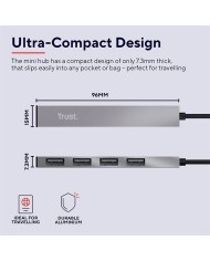 HUB USB TRUST 4 PUERTOS HALYX USB 2.0