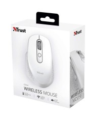 RATON TRUST OZAA ERGONOMICO RECARGABLE WIRELESS WHITE