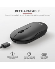 RATON TRUST PUCK RECARGABLE WIRELESS BLUETOOH BLACK