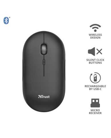 RATON TRUST PUCK RECARGABLE WIRELESS BLUETOOH BLACK RATON TRUST PUCK RECARGABLE WIRELESS BLUETOOH BLACK