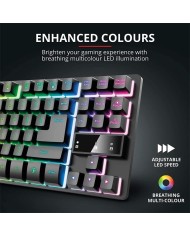 TECLADO TRUST GAMING GXT 833 METALICO USB RGB