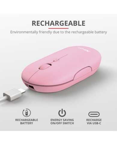 RATON TRUST PUCK RECARGABLE WIRELESS BLUETOOH PINK